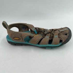 Keen Brown and Teal Women's Sandals